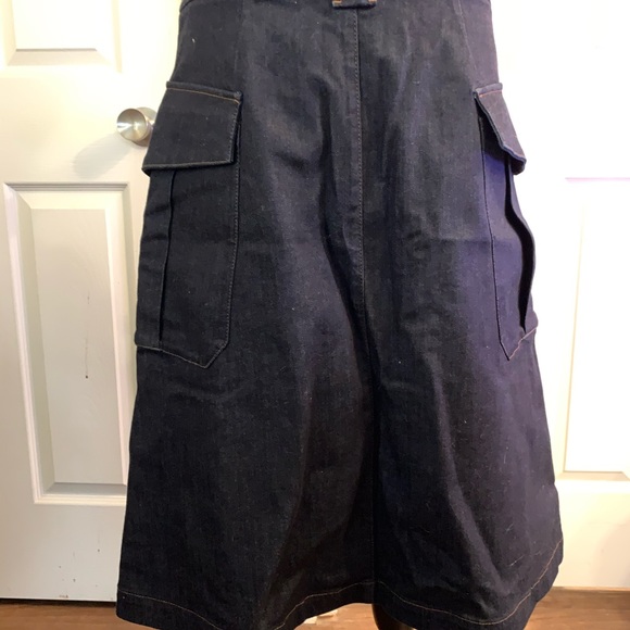 NWT Massimo Dutti Button Denim Jean Skirt … - Picture 3 of 7